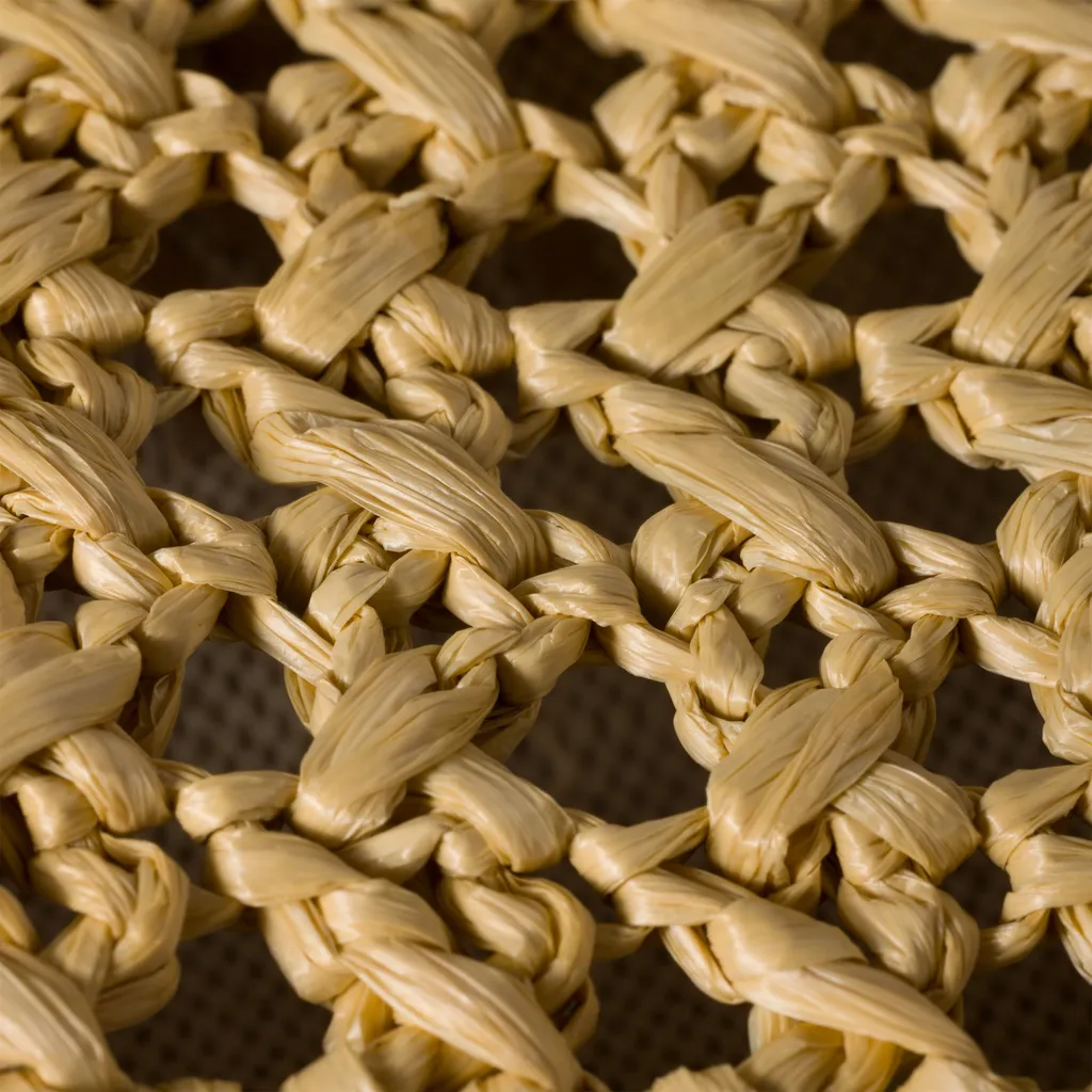 Raffia-Effect Woven Hobo Bag