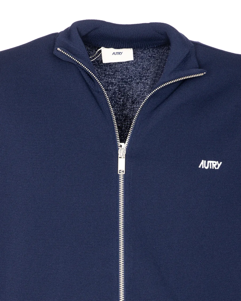 Stripe-Detail Zip-Up Sweatshirt