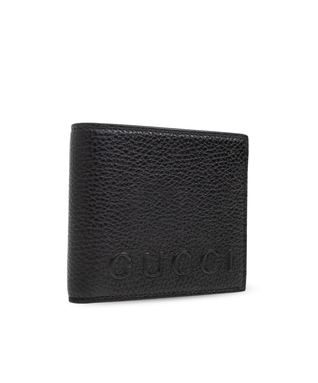 Gucci Logo Embossed Bi-Fold Wallet