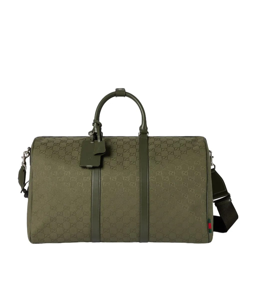 Gg Canvas Large Duffle Bag