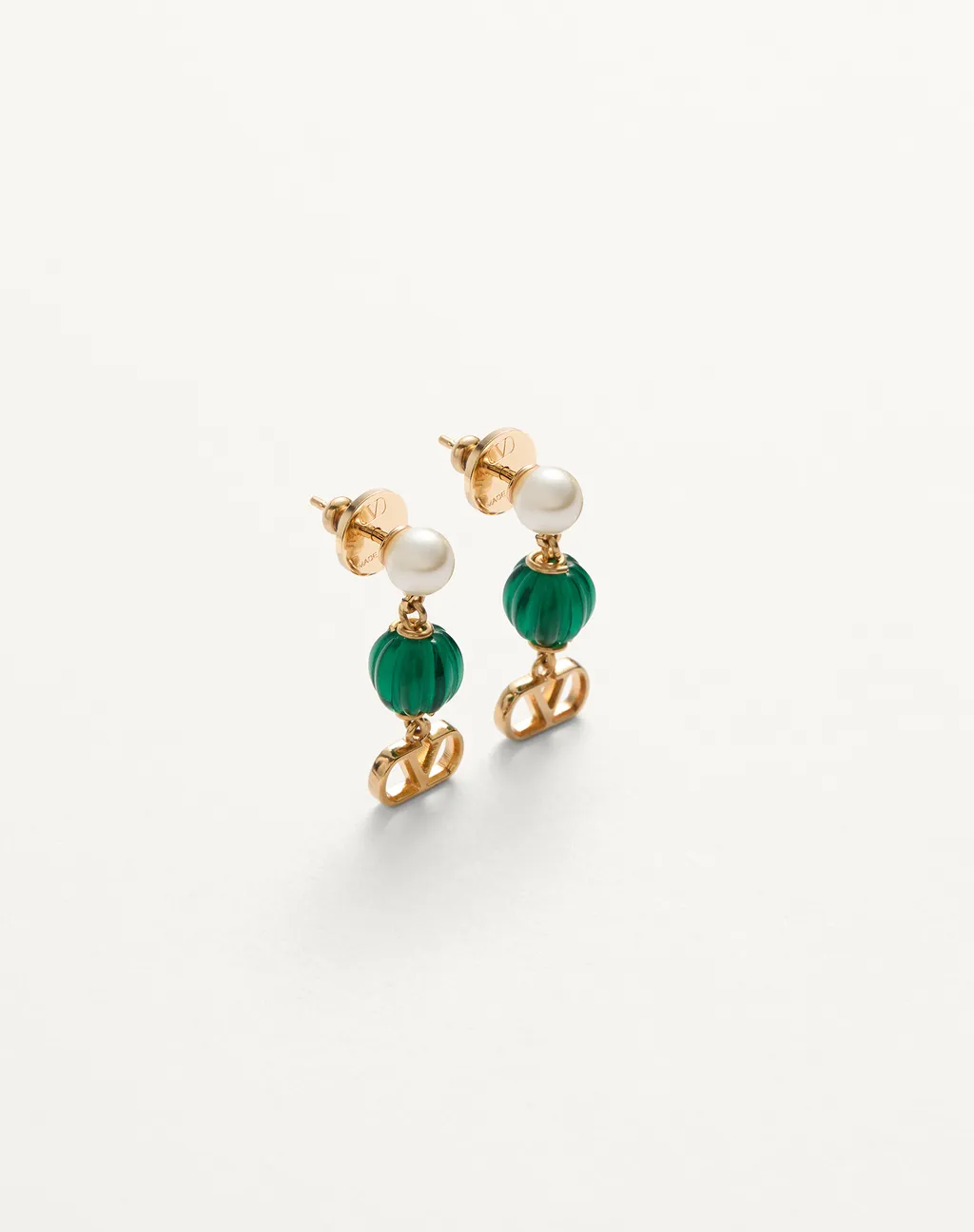Valentino Vlogo Signature Embellished Drop Earrings
