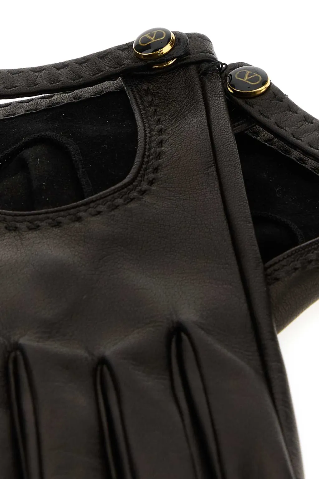 Perforated Leather Gloves