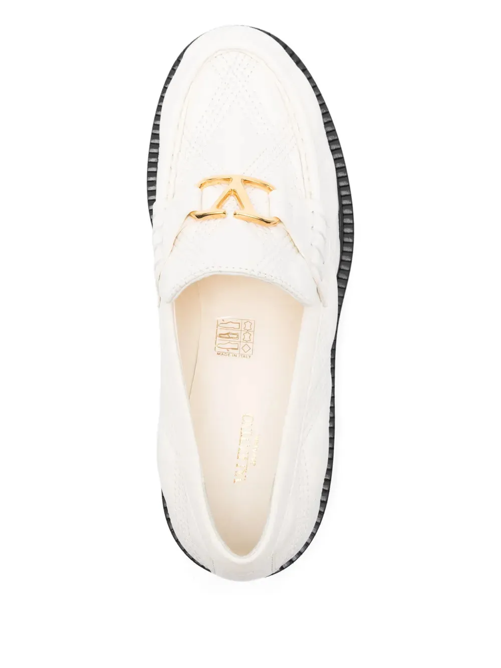 Quilted-Pattern Vlogo Signature Loafers