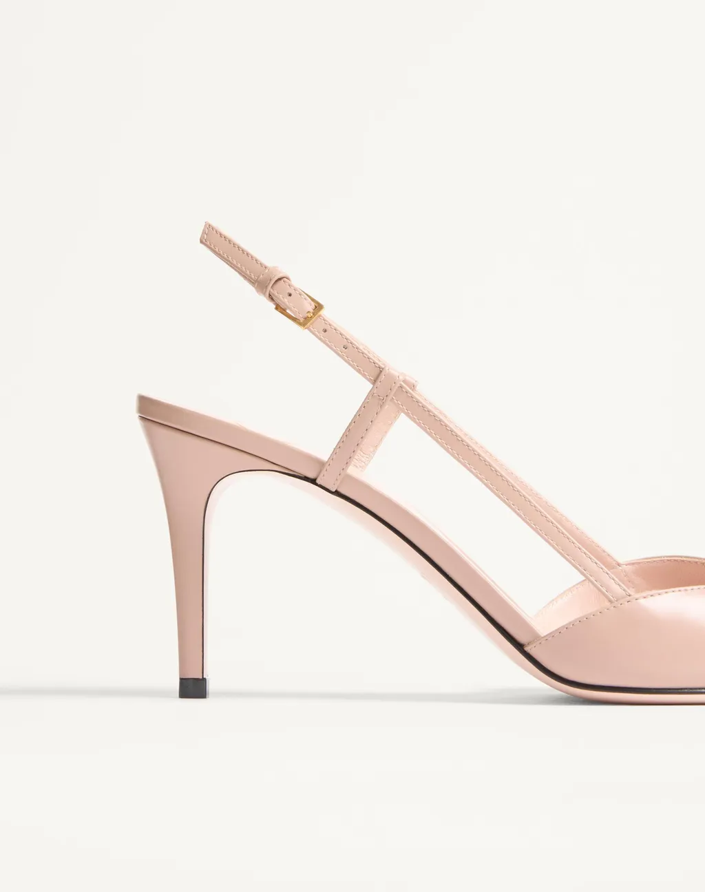 Vlogo Signature Slingback Calfskin Pump With Jewel Logo 80Mm