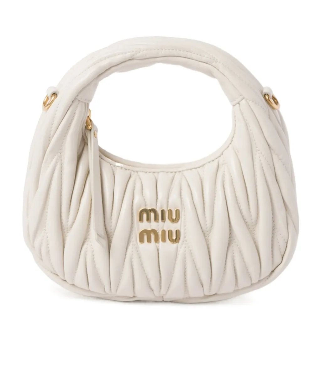 Wander Matelassé Nappa Leather Hobo Mini-Bag