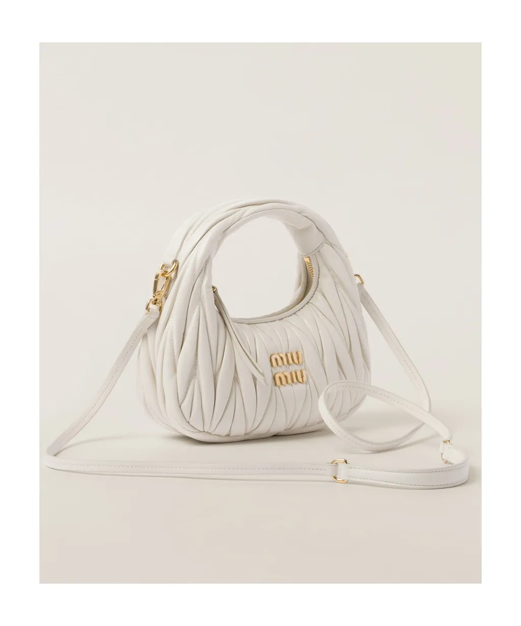 Wander Matelassé Nappa Leather Hobo Mini-Bag