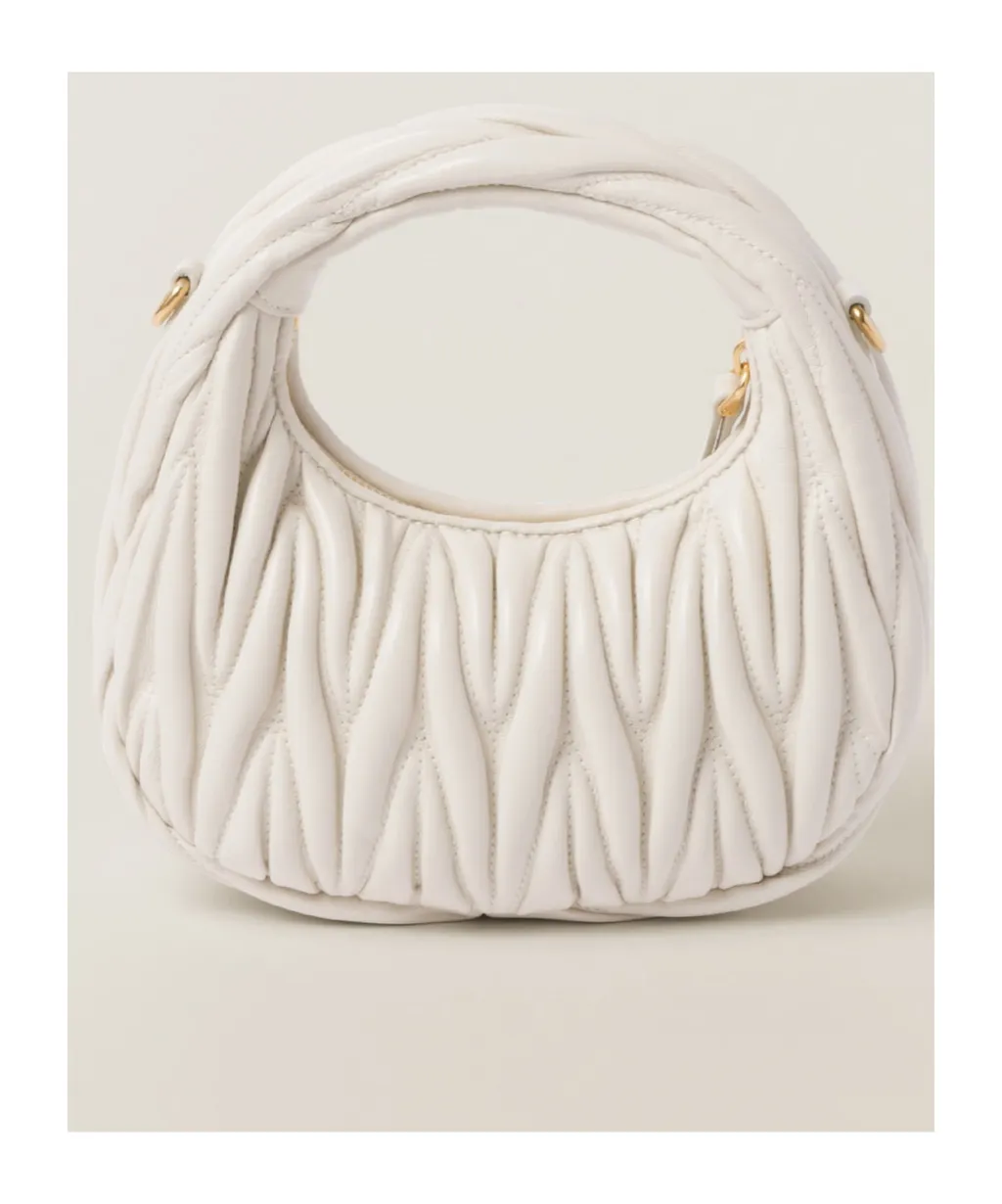 Wander Matelassé Nappa Leather Hobo Mini-Bag