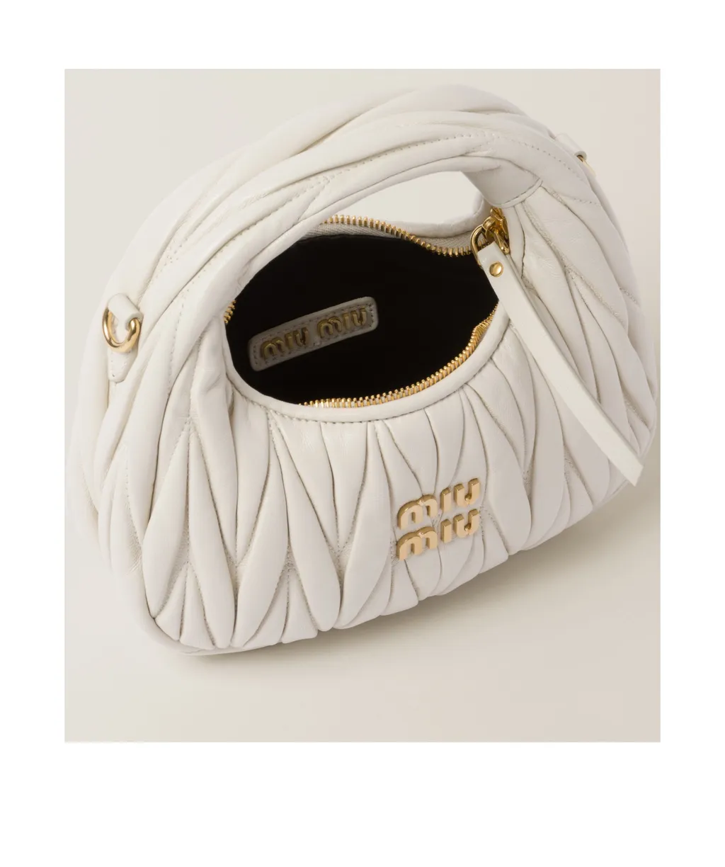 Wander Matelassé Nappa Leather Hobo Mini-Bag