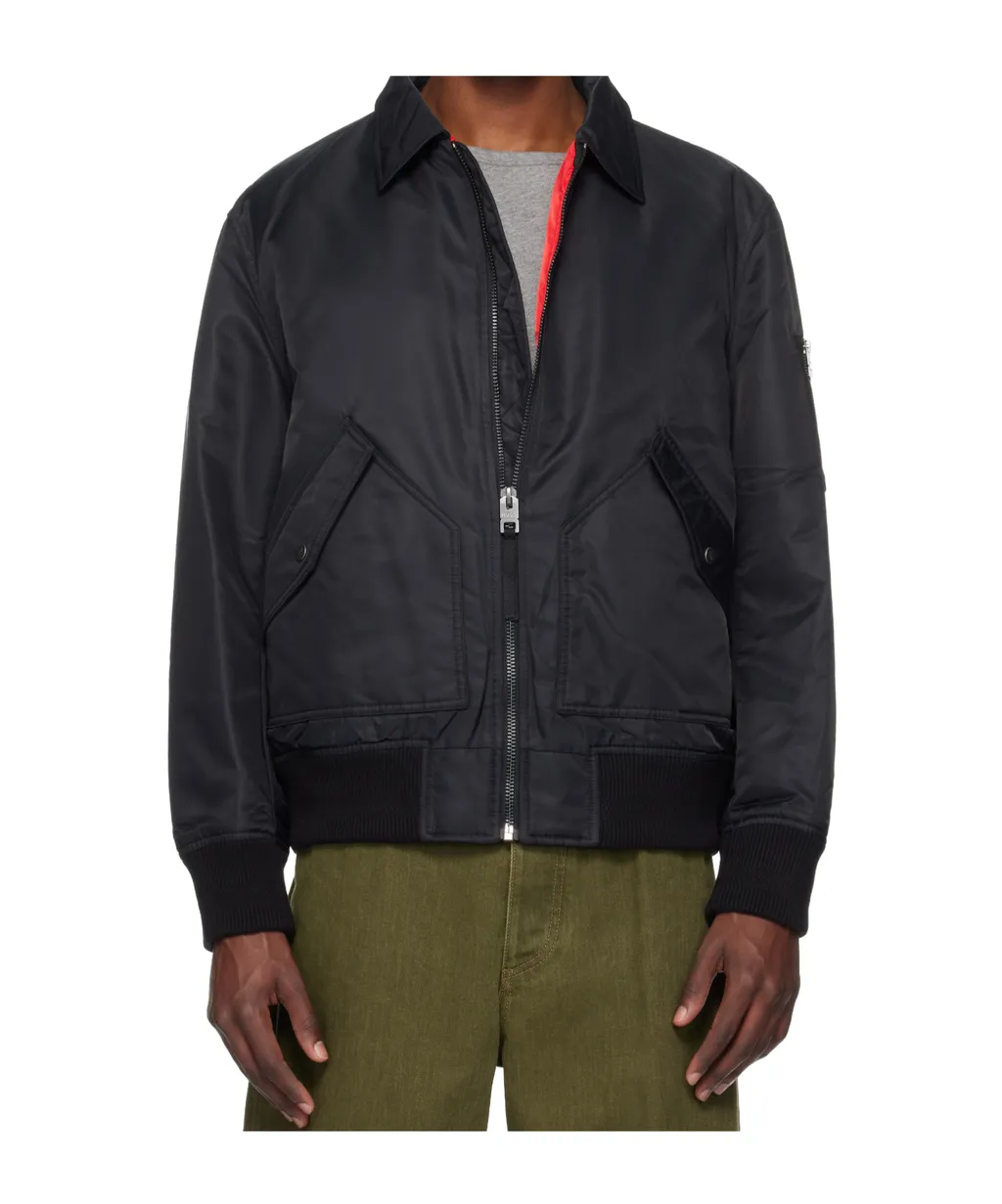 Zip-Fastening Bomber Jacket