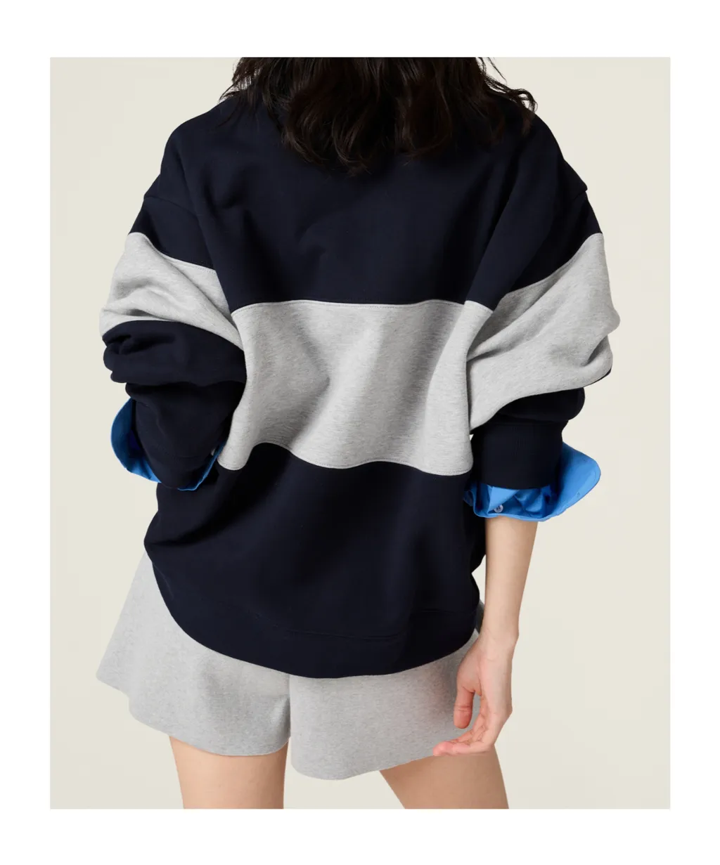 Half-Zip Cotton Sweatshirt
