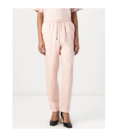 Drawstring Elastic Waist Casual Pants