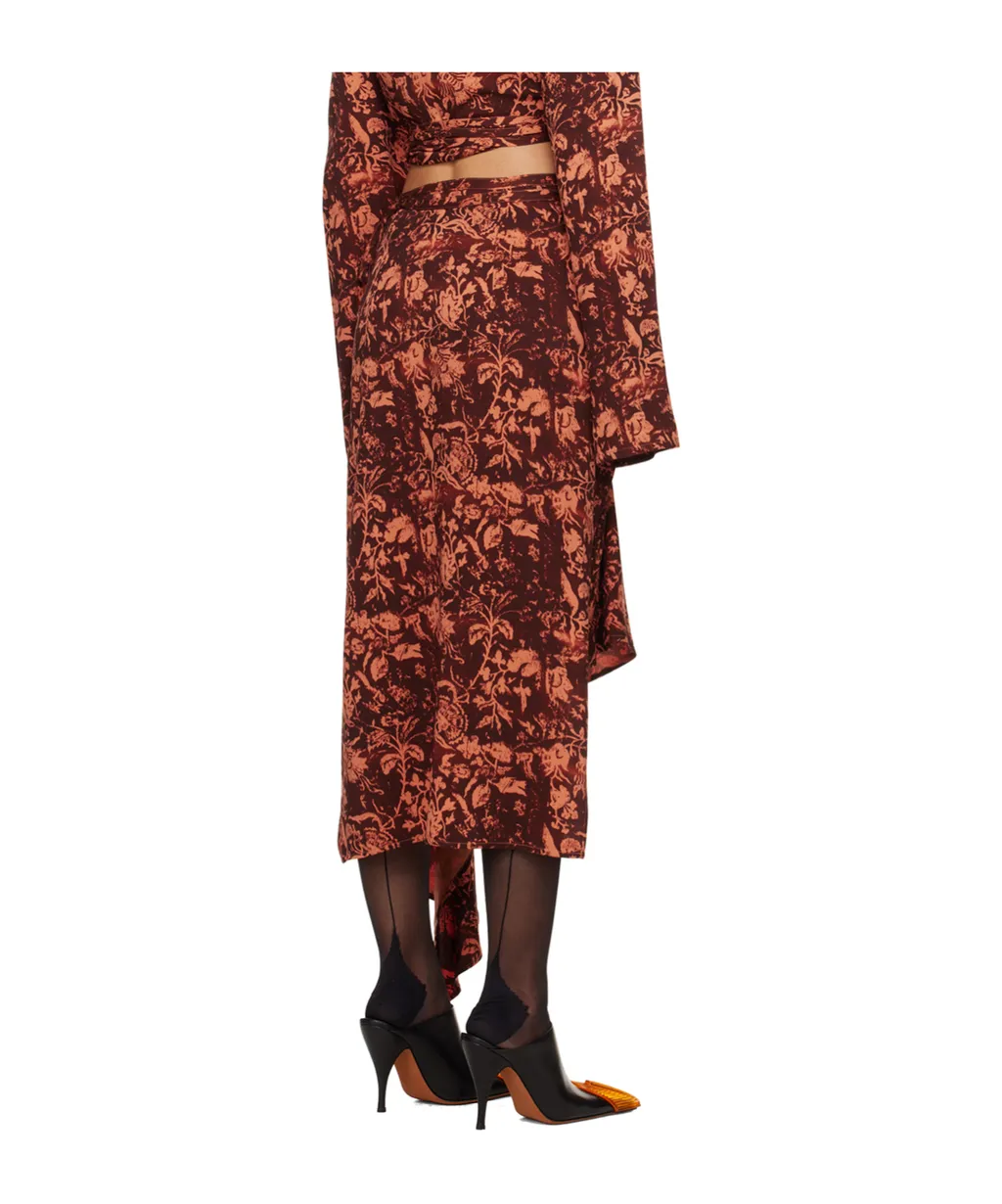 Asymmetric Midi Skirt