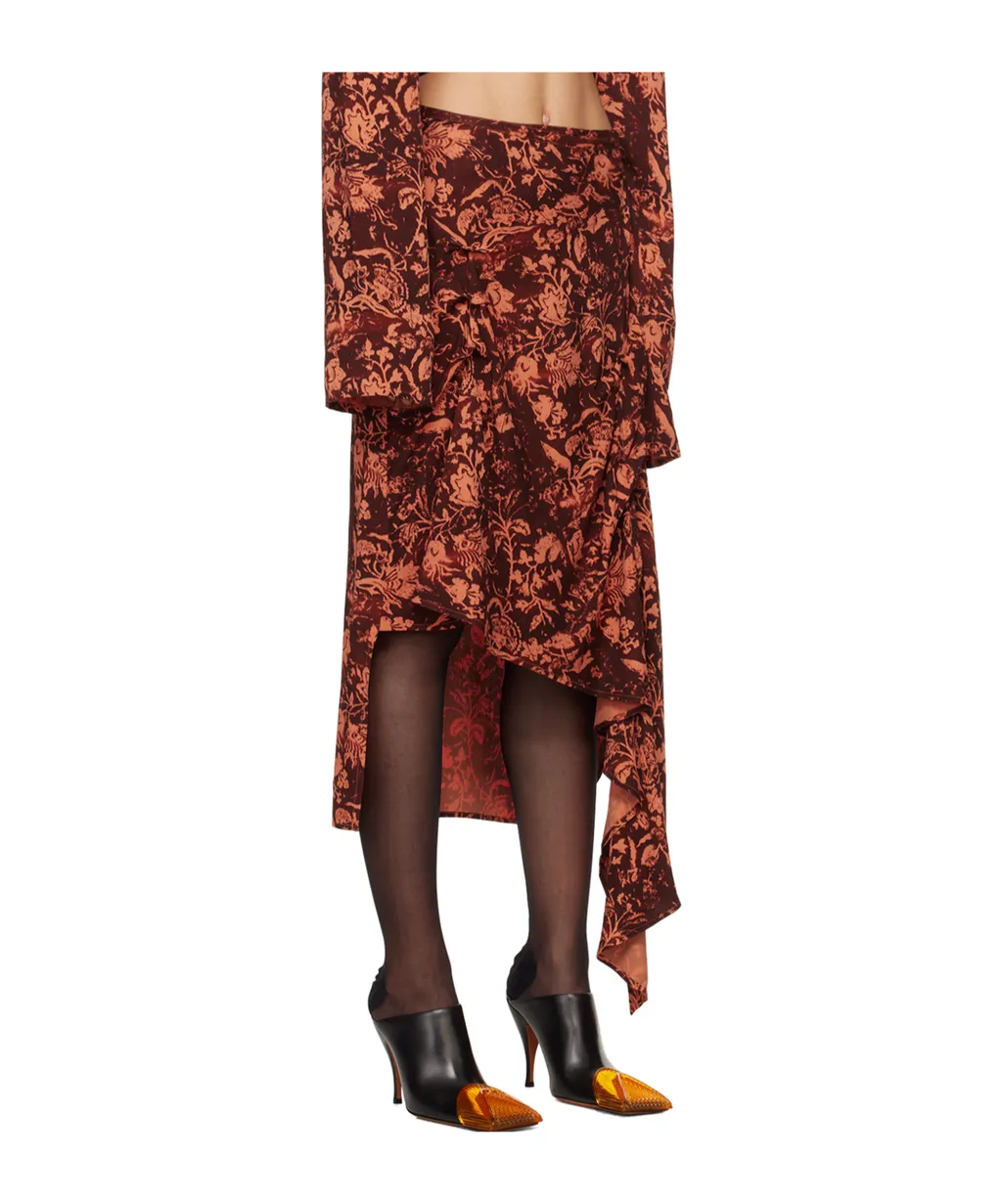 Asymmetric Midi Skirt