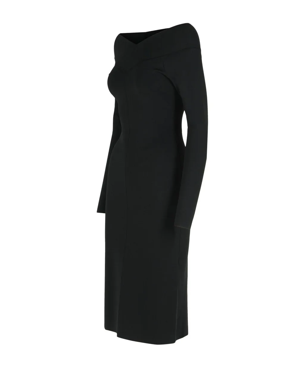 Stella Mccartney Boat Neck Midi Dress