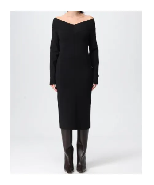 Stella Mccartney Boat Neck Midi Dress