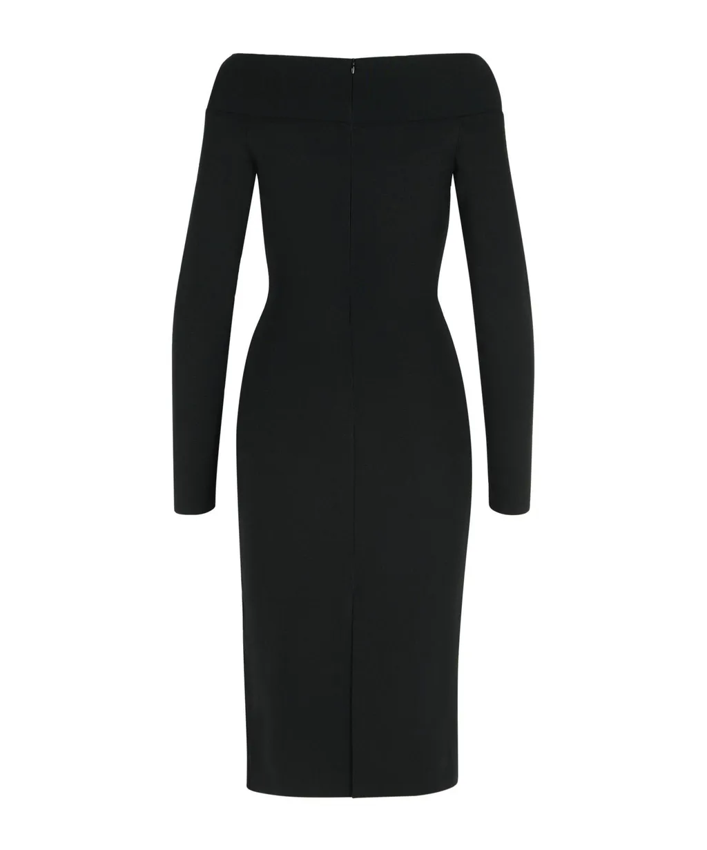 Stella Mccartney Boat Neck Midi Dress