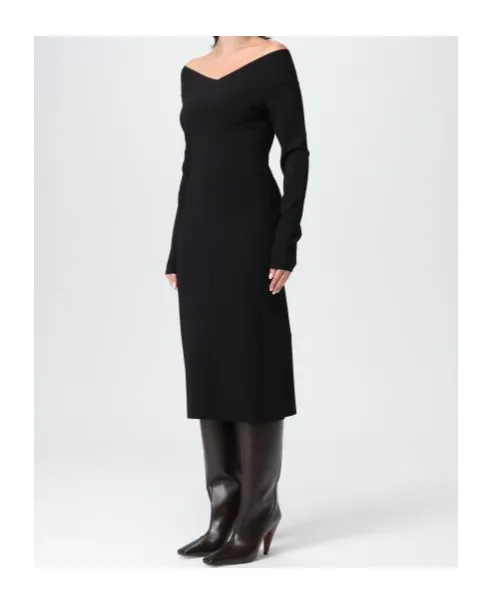 Stella Mccartney Boat Neck Midi Dress