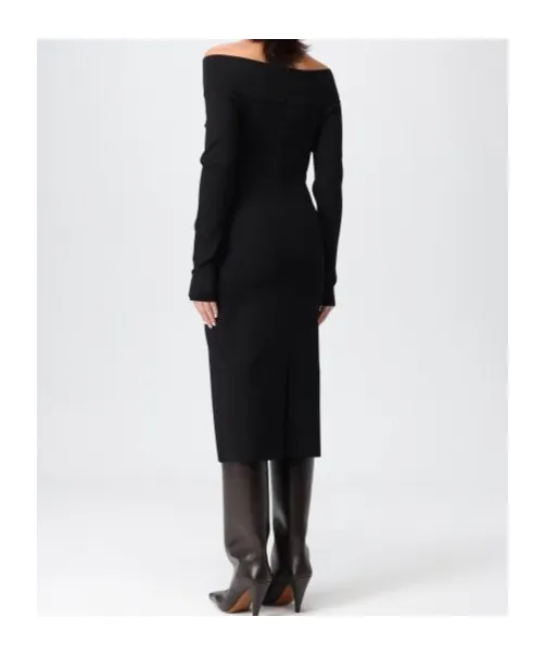 Stella Mccartney Boat Neck Midi Dress