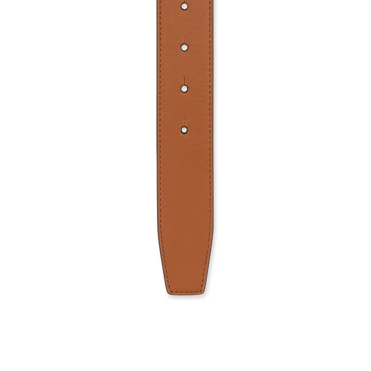 Logo-Plaque Leather Belt