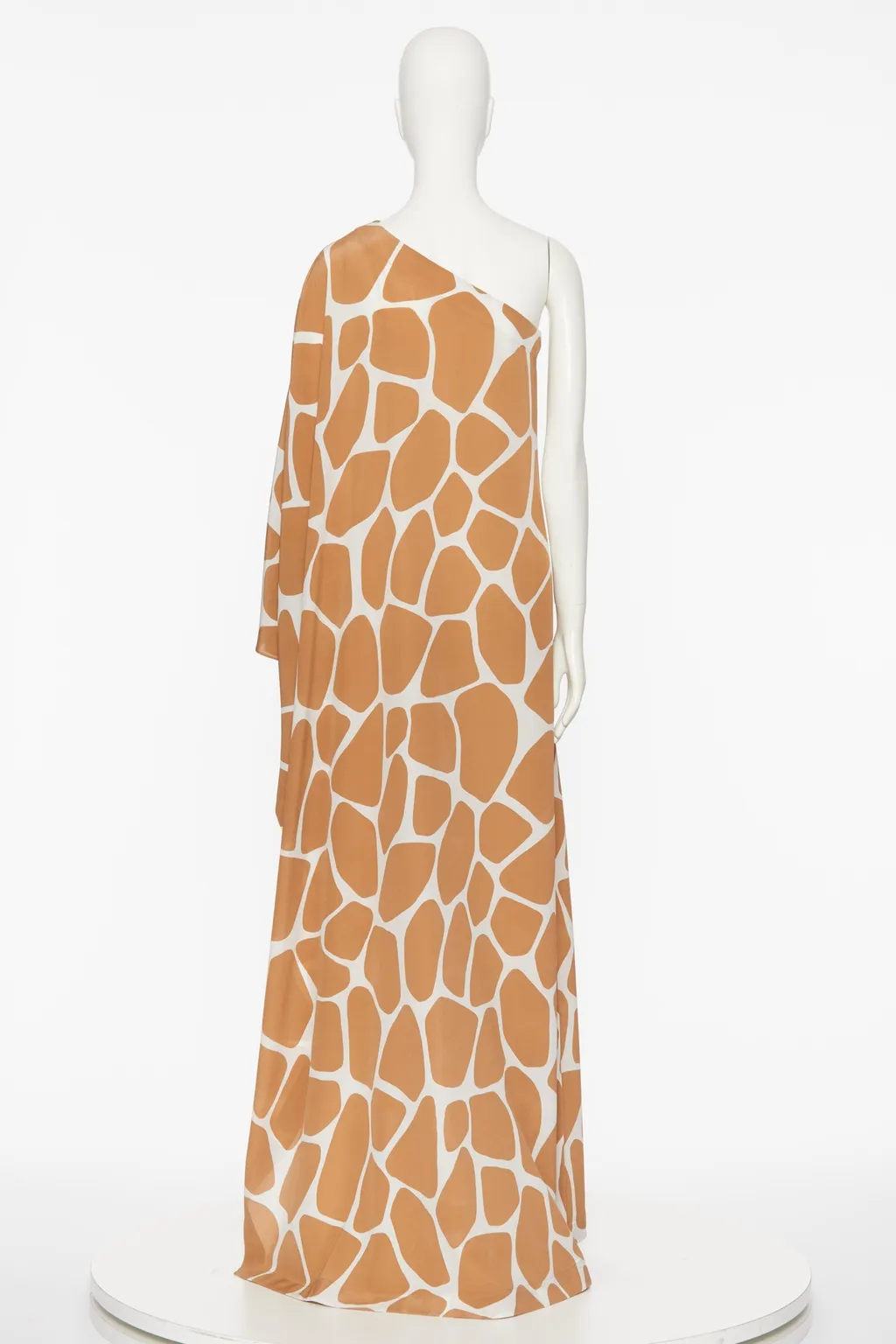 One-Shoulder Print Maxi Dress