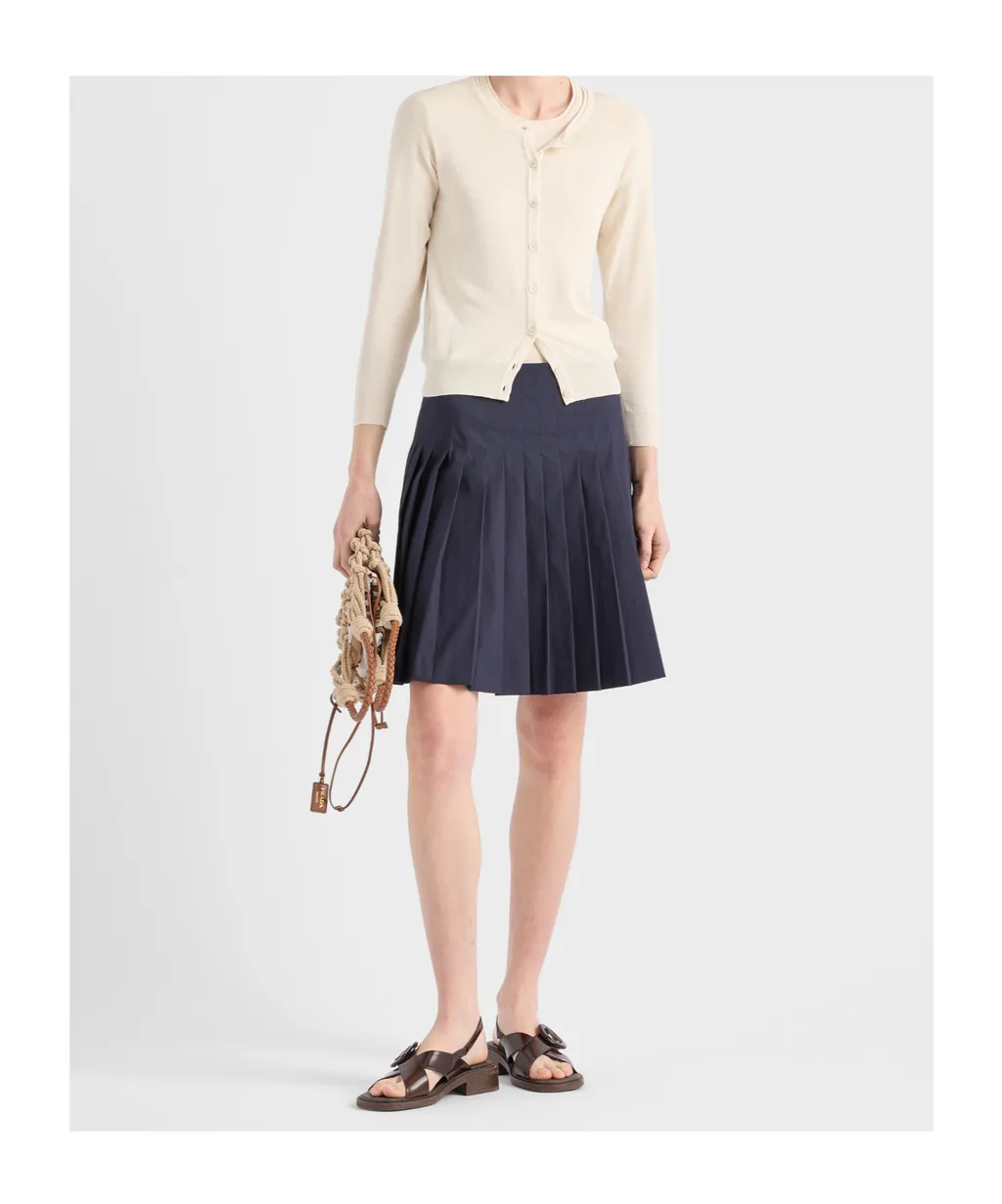 Prada Long Sleeved Knitted Cardigan