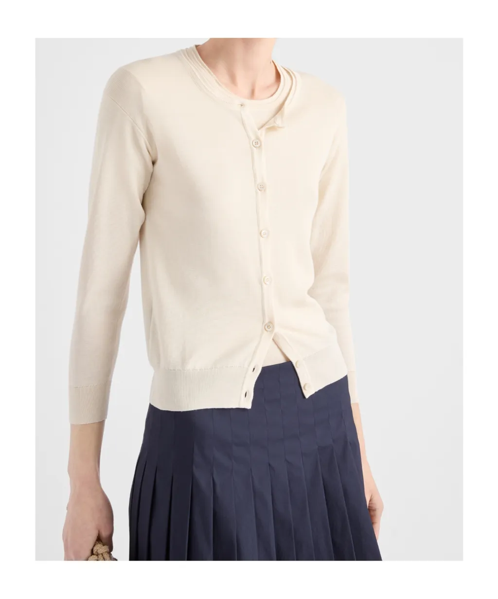 Prada Long Sleeved Knitted Cardigan