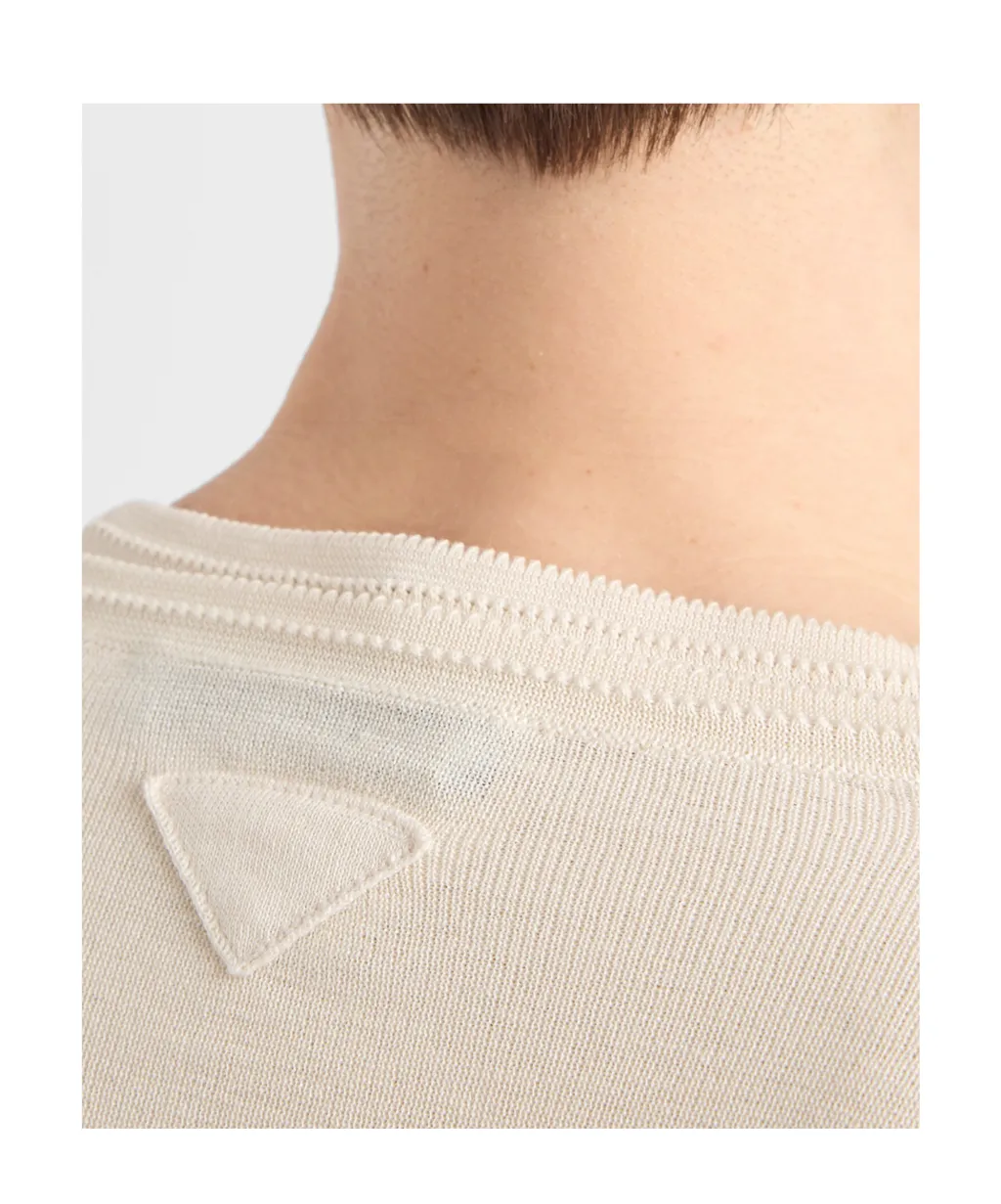 Prada Long Sleeved Knitted Cardigan