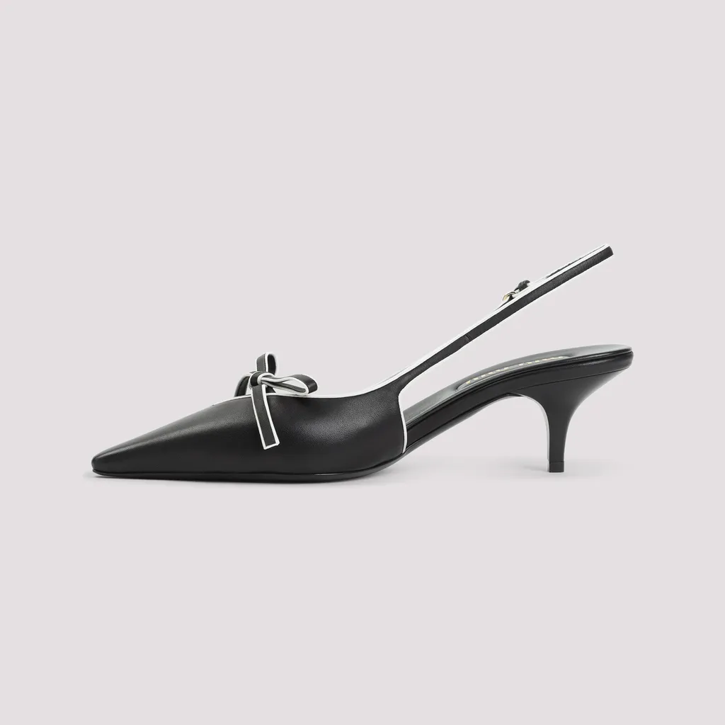 Miu Miu Pointed-Toe Slingback Pumps