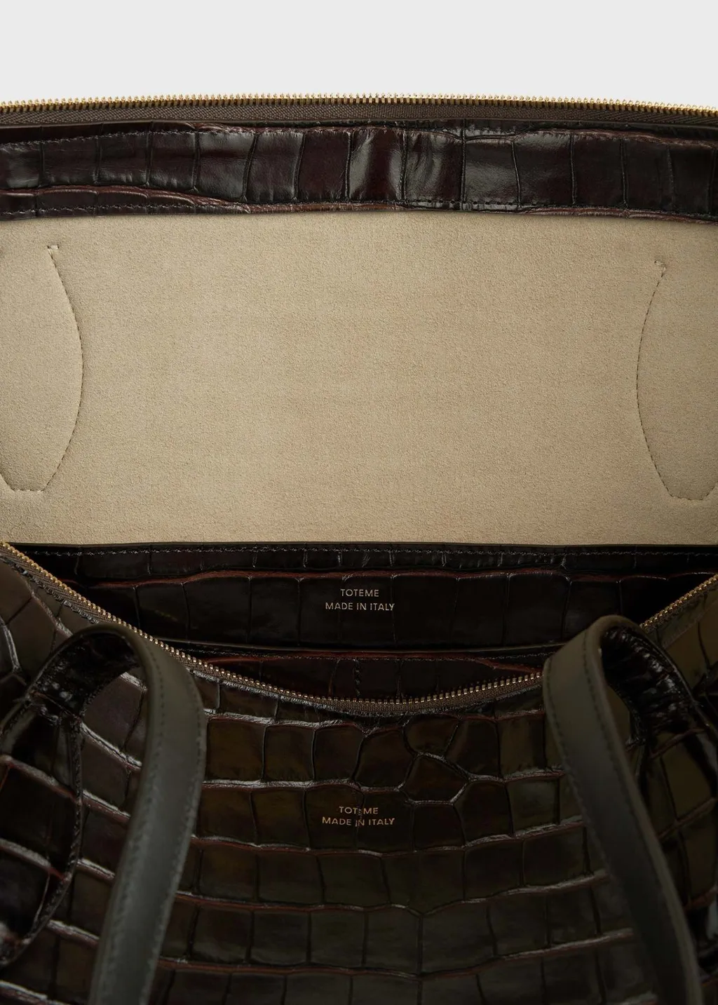 TotÊMe Embossed Zip-Up Tote Bag