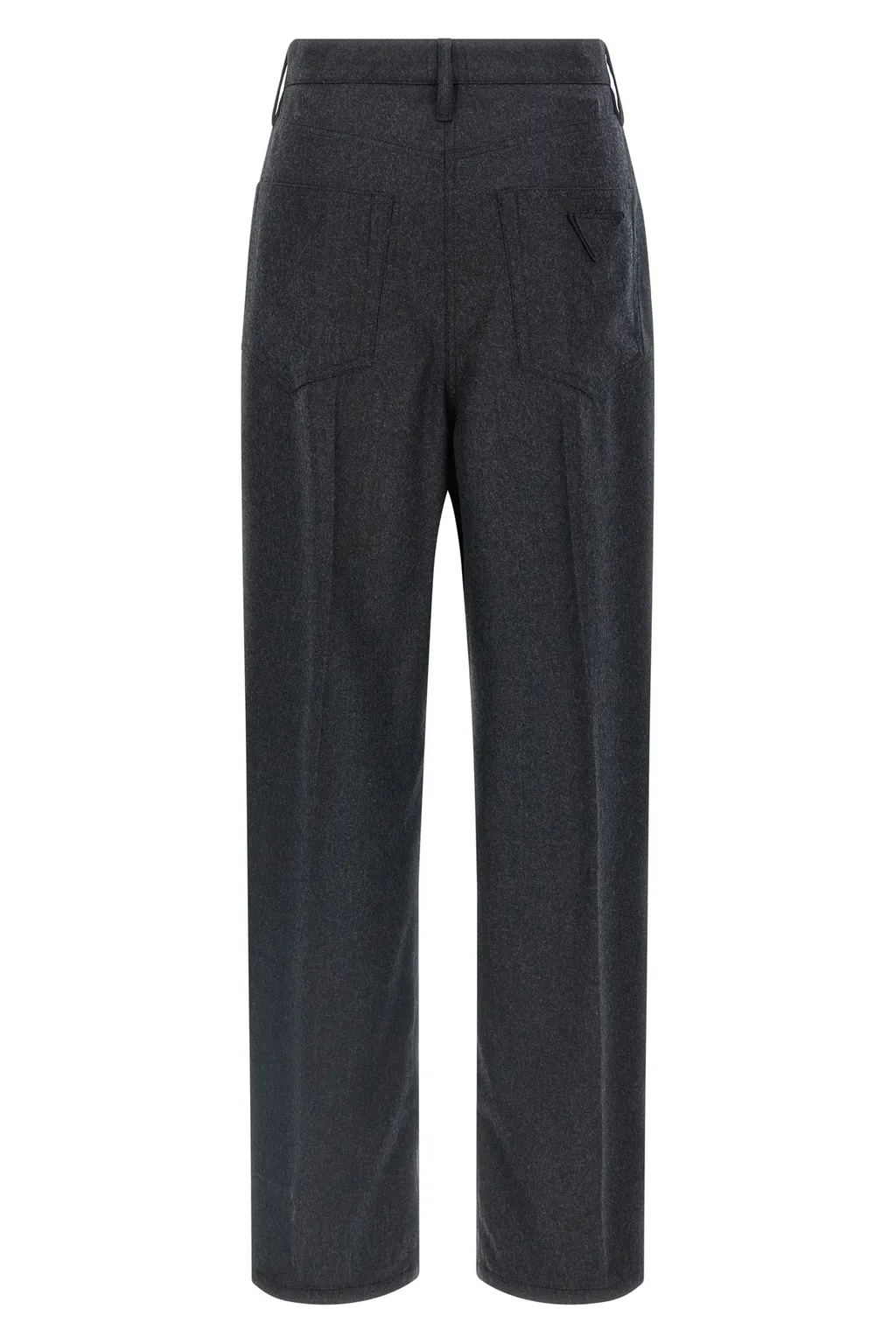 Prada Logo Detailed Pleated Trousers