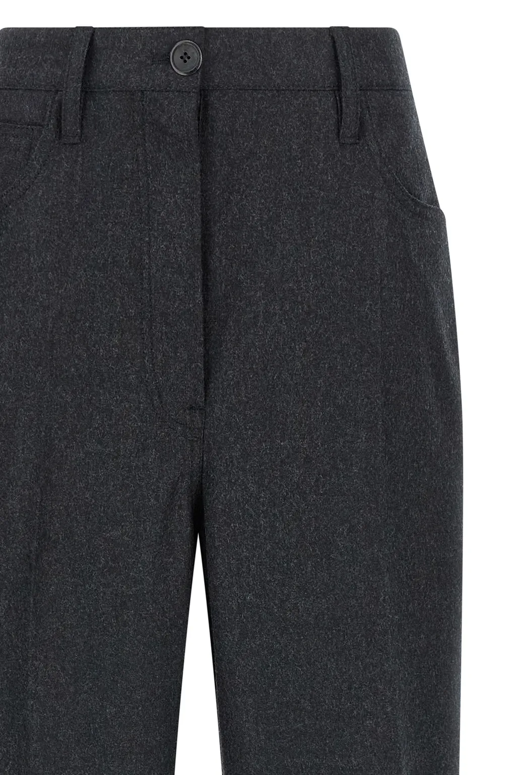 Prada Logo Detailed Pleated Trousers
