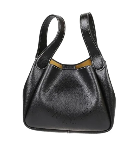 Stella Mccartney Logo Perforated Clutch Bag