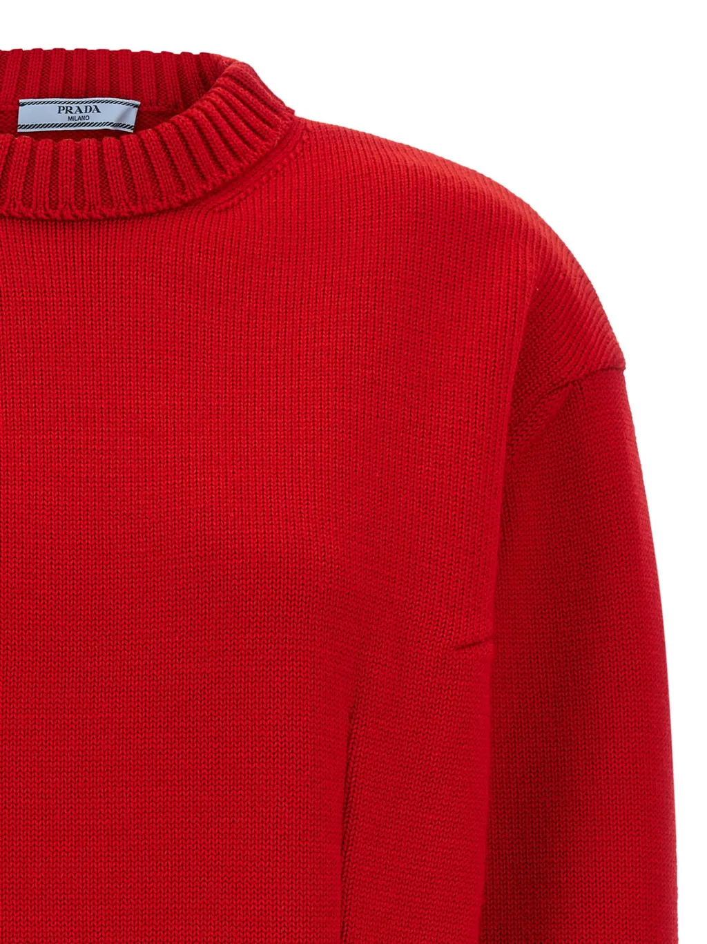 Prada Bow-Detailed Crewneck Jumper