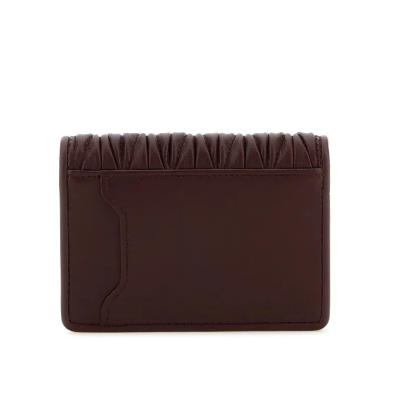 Miu Miu Logo-Lettering Matelassé Cardholder