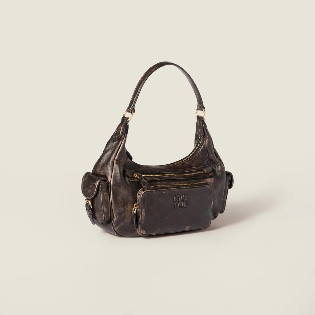 Miu Miu Logo-Embossed Zipped Tote Bag