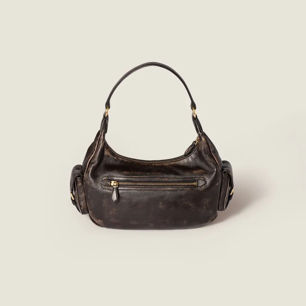 Miu Miu Logo-Embossed Zipped Tote Bag