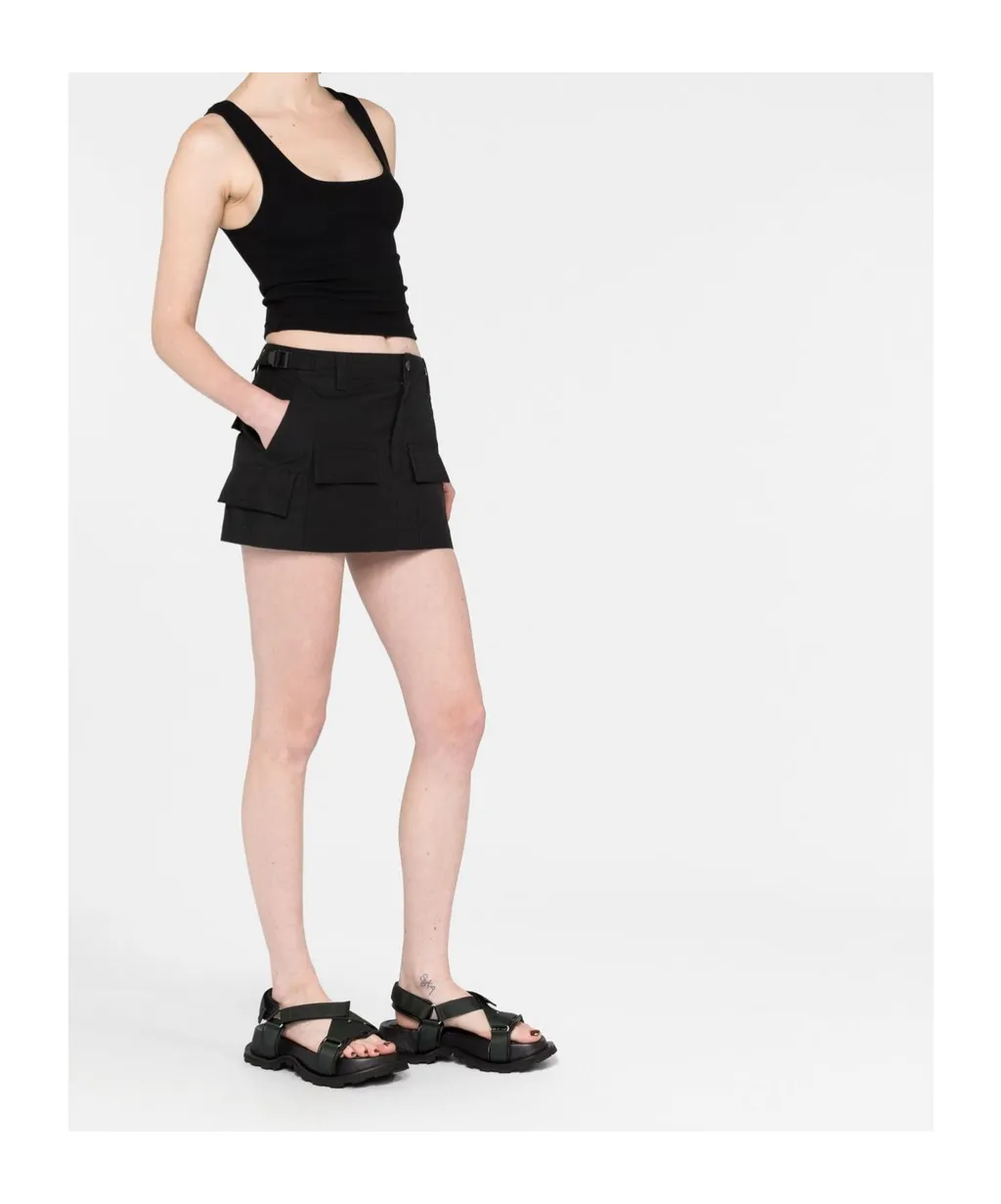 Black Sleeveless Vest Top