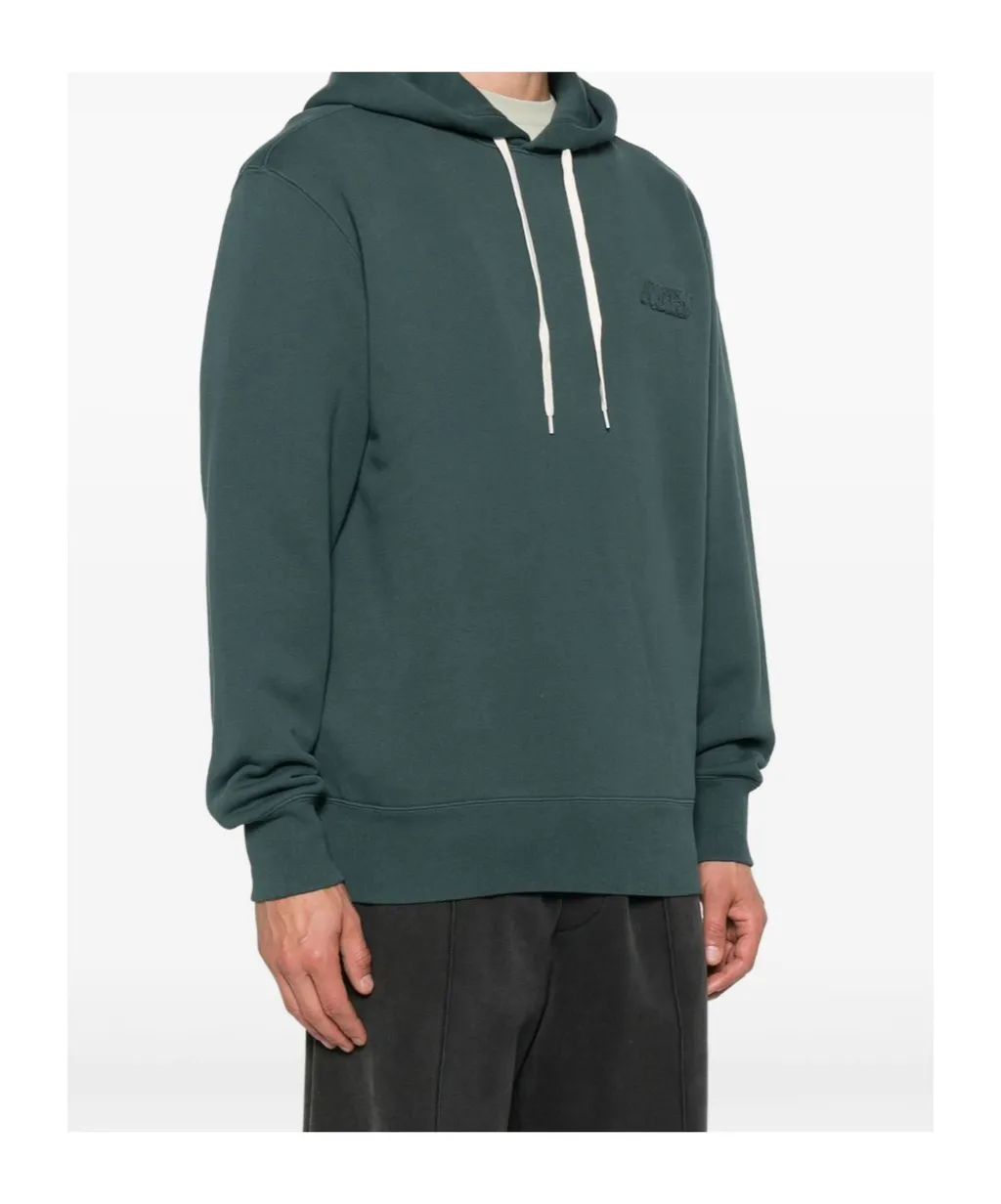 Embroidered-Logo Hoodie