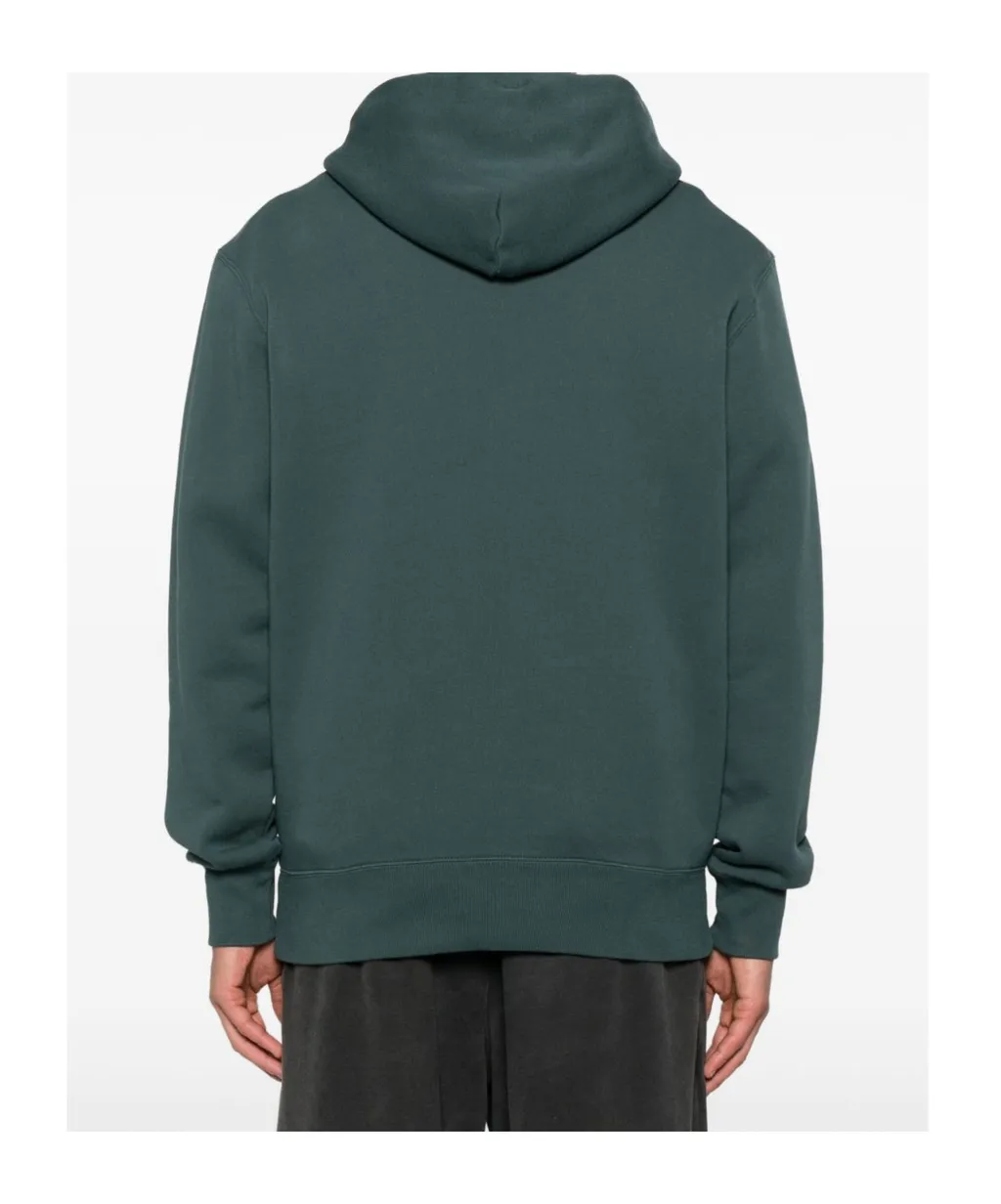 Embroidered-Logo Hoodie