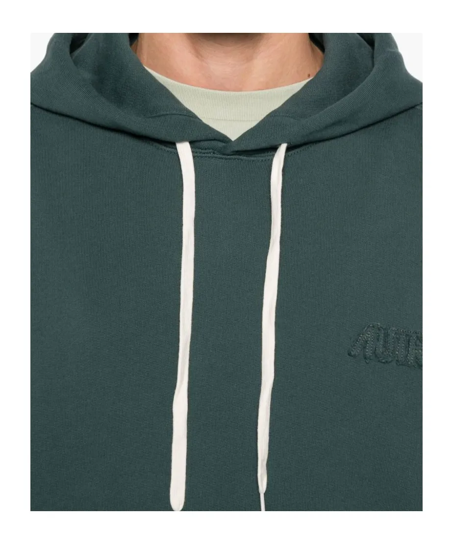 Embroidered-Logo Hoodie