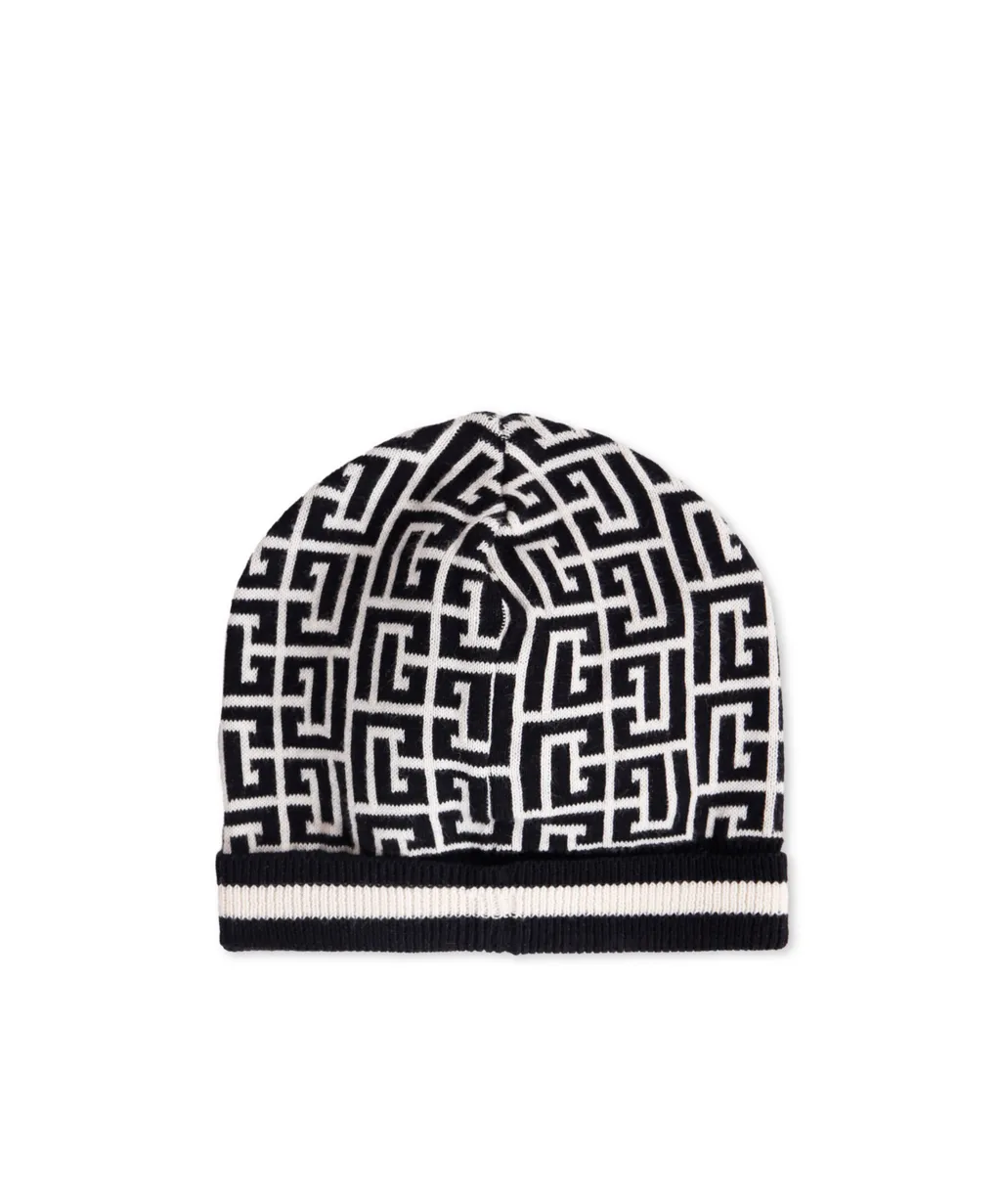 Geometric-Pattern Beanie