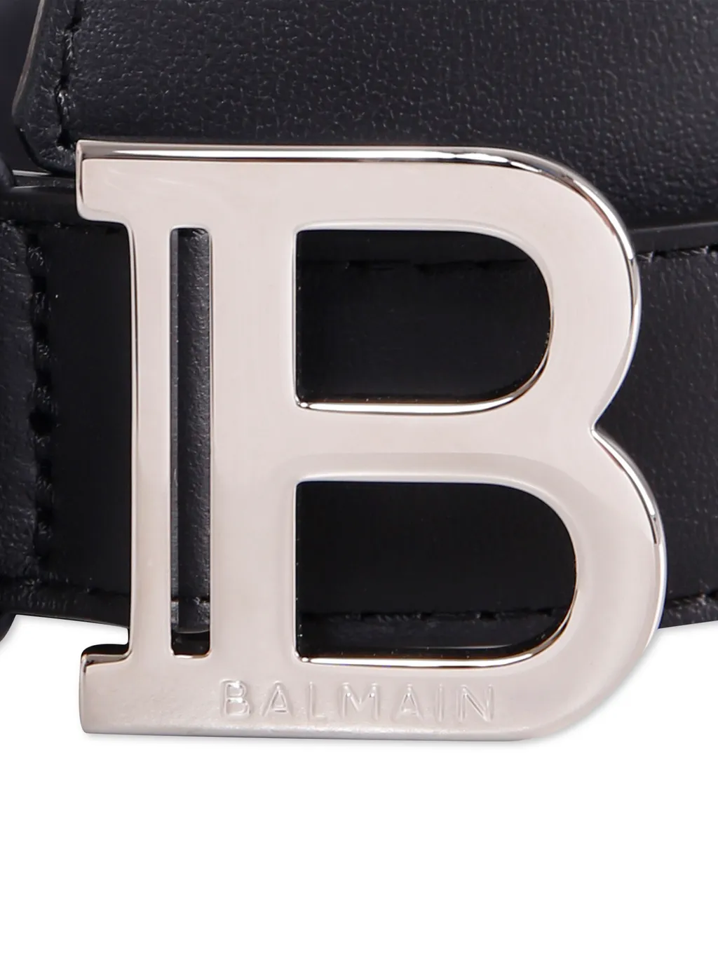 Balmain Kids Logo Engraved Buckle Belt