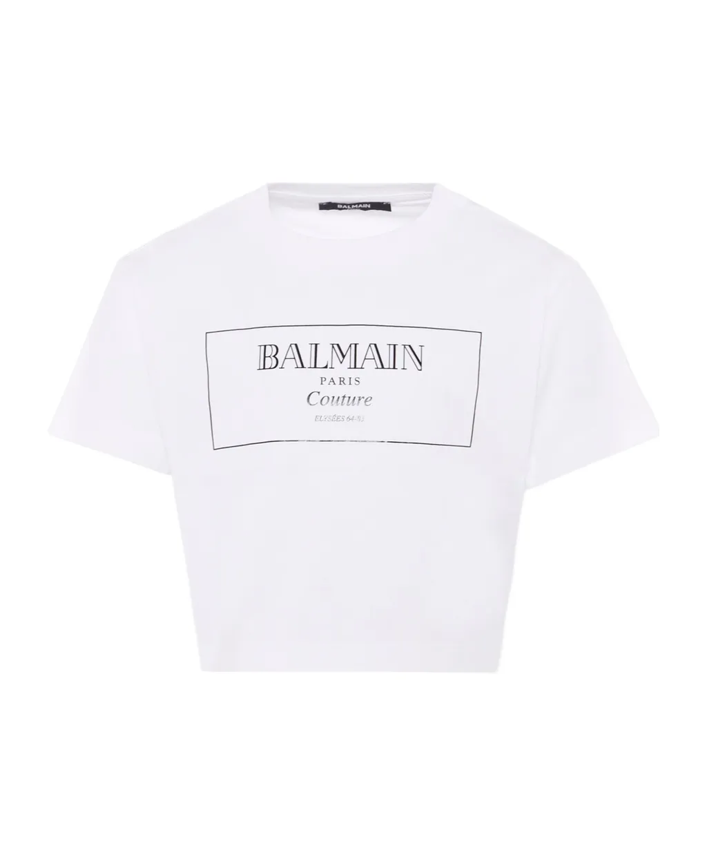 Balmain Kids Logo Printed T-Shirt