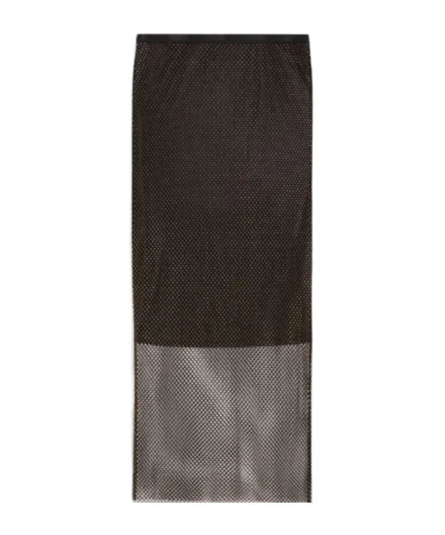 Sportmax Embellished Mesh Skirt