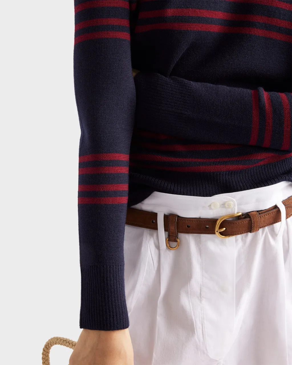 Prada Striped Crewneck Jumper