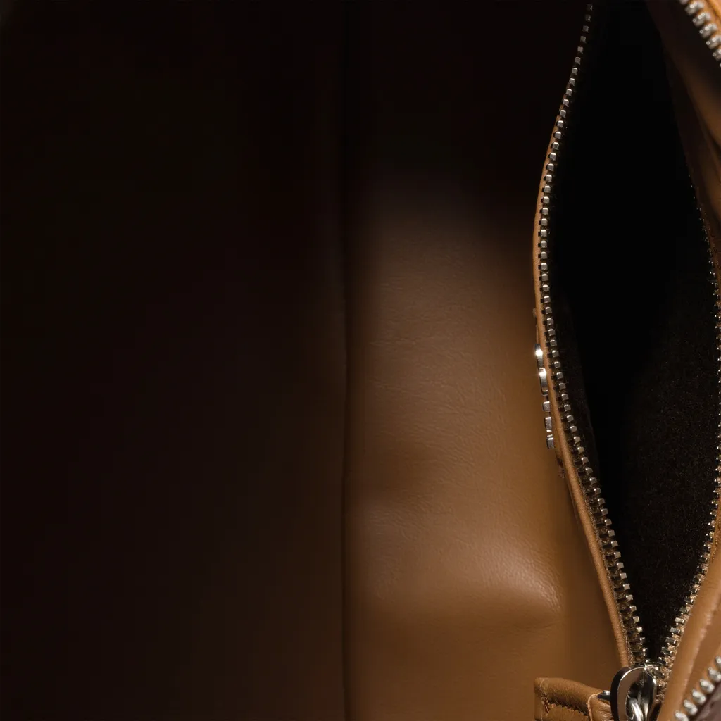Pocket Nappa Leather Top-Handle Bag