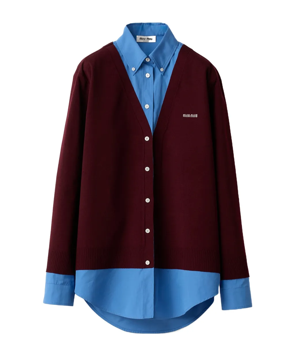 Miu Miu Layered Long-Sleeved Shirt