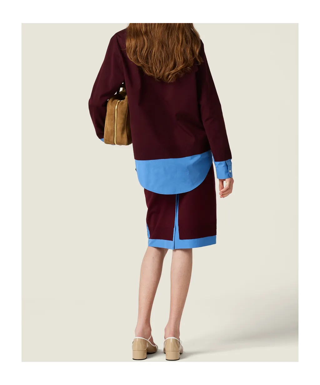 Miu Miu Layered Long-Sleeved Shirt