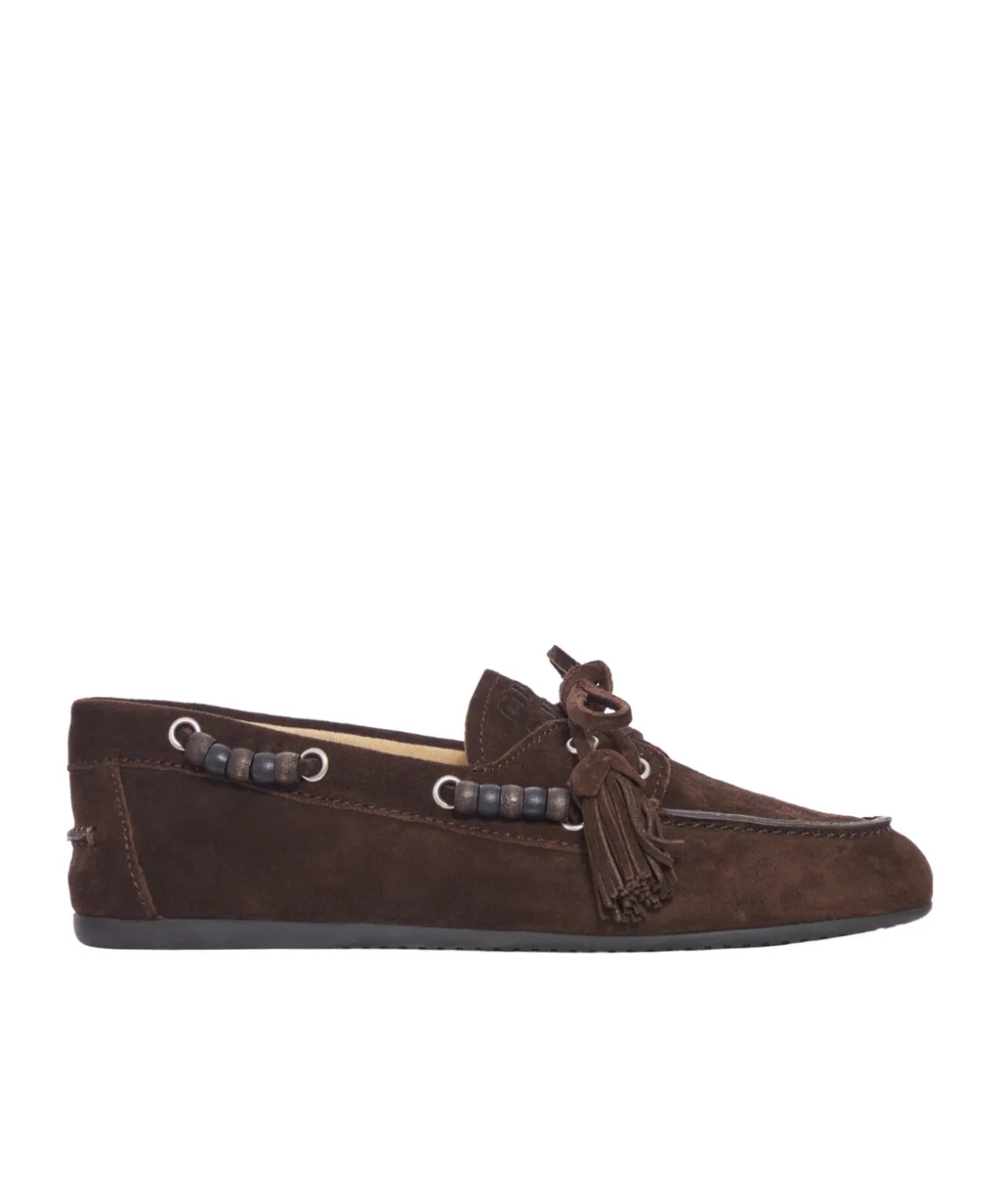 Miu Miu Tassel-Detailed Slip-On Loafers