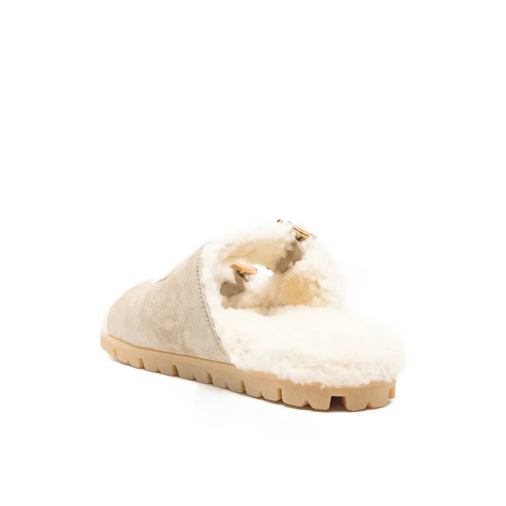 Prada Triangle-Logo Open-Toe Sandals